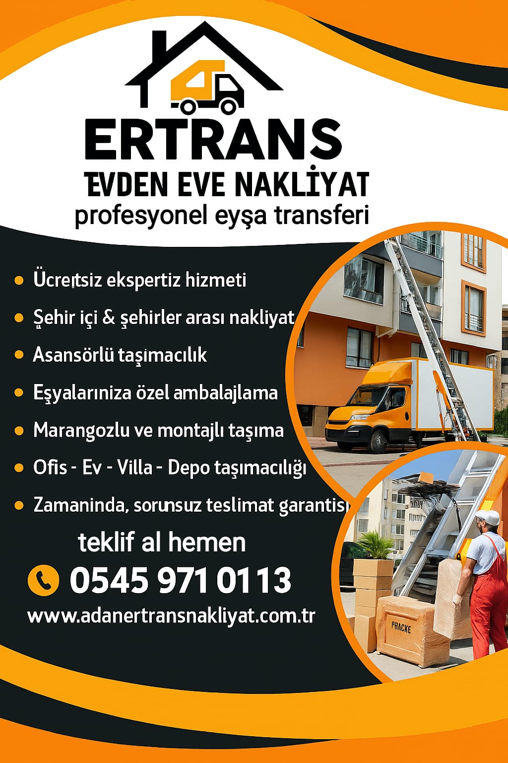 Adana Evden Eve Nakliyat ve Taşımacılık - Adana Er Trans Nakliyat